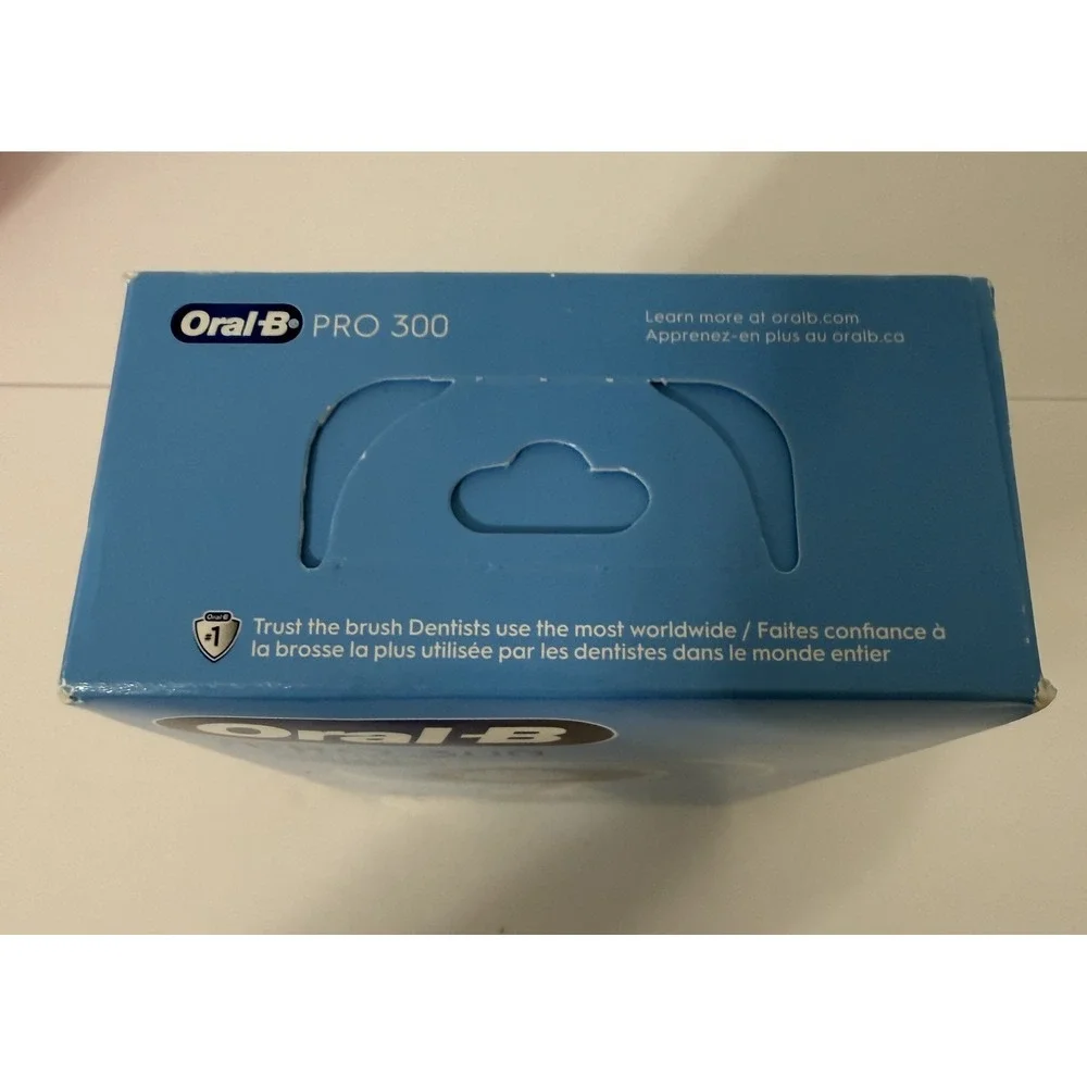 Oral-B Pro 300 Vitality Electric Toothbrush Rechargeable Oscillating Timer White